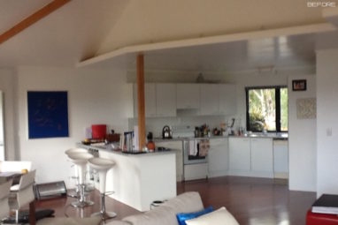 Sandspit kitchen renovation before photo