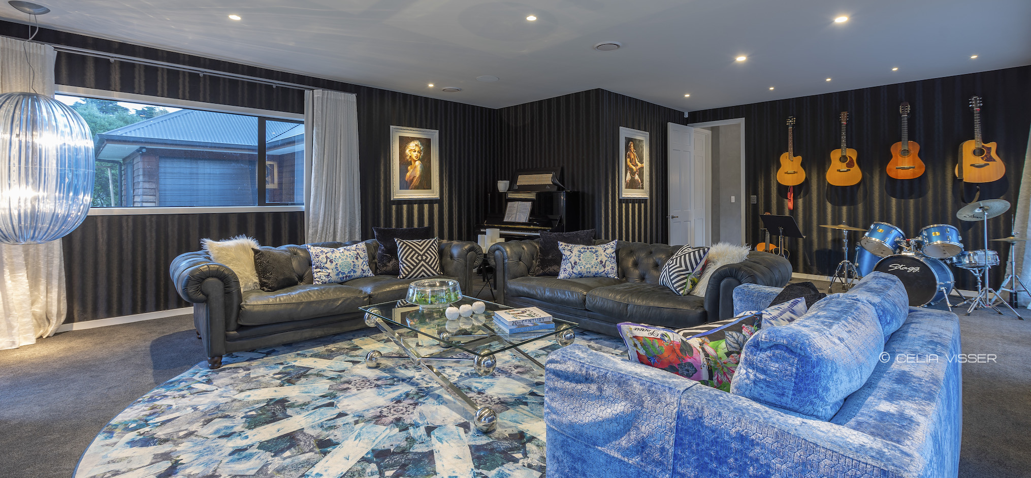 Music Room Interior Design - Redvale, Auckland